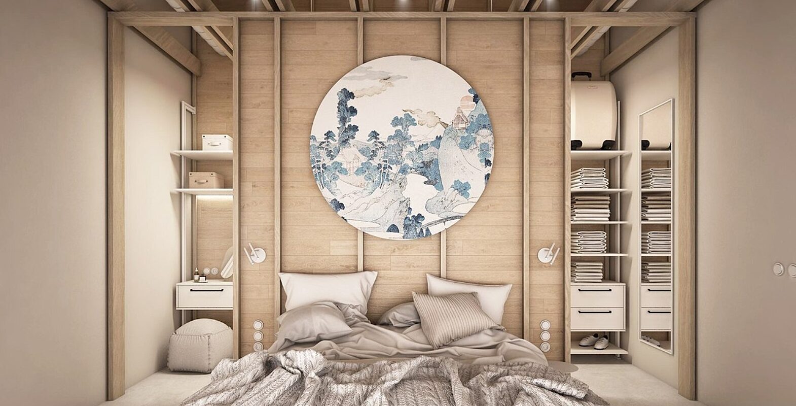 Garderoba orto sypialnia podasze domek letniskowy komandor 2