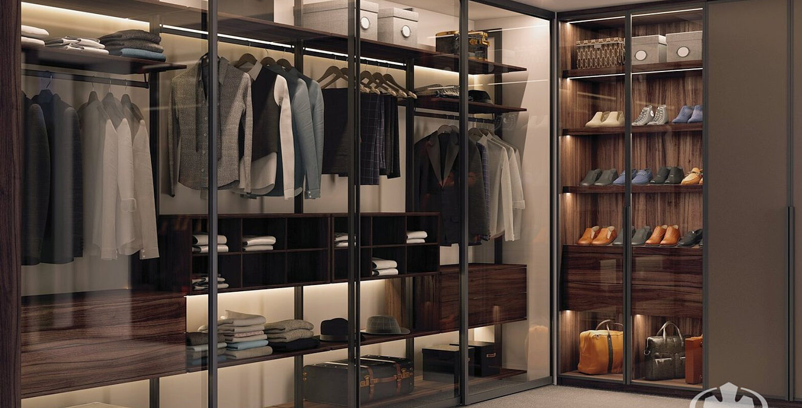 Garderoba strefa meska ujecie skosne