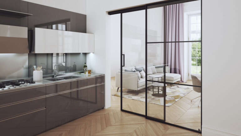 Przeszklenia lumi z drzwiami przesuwnym 2