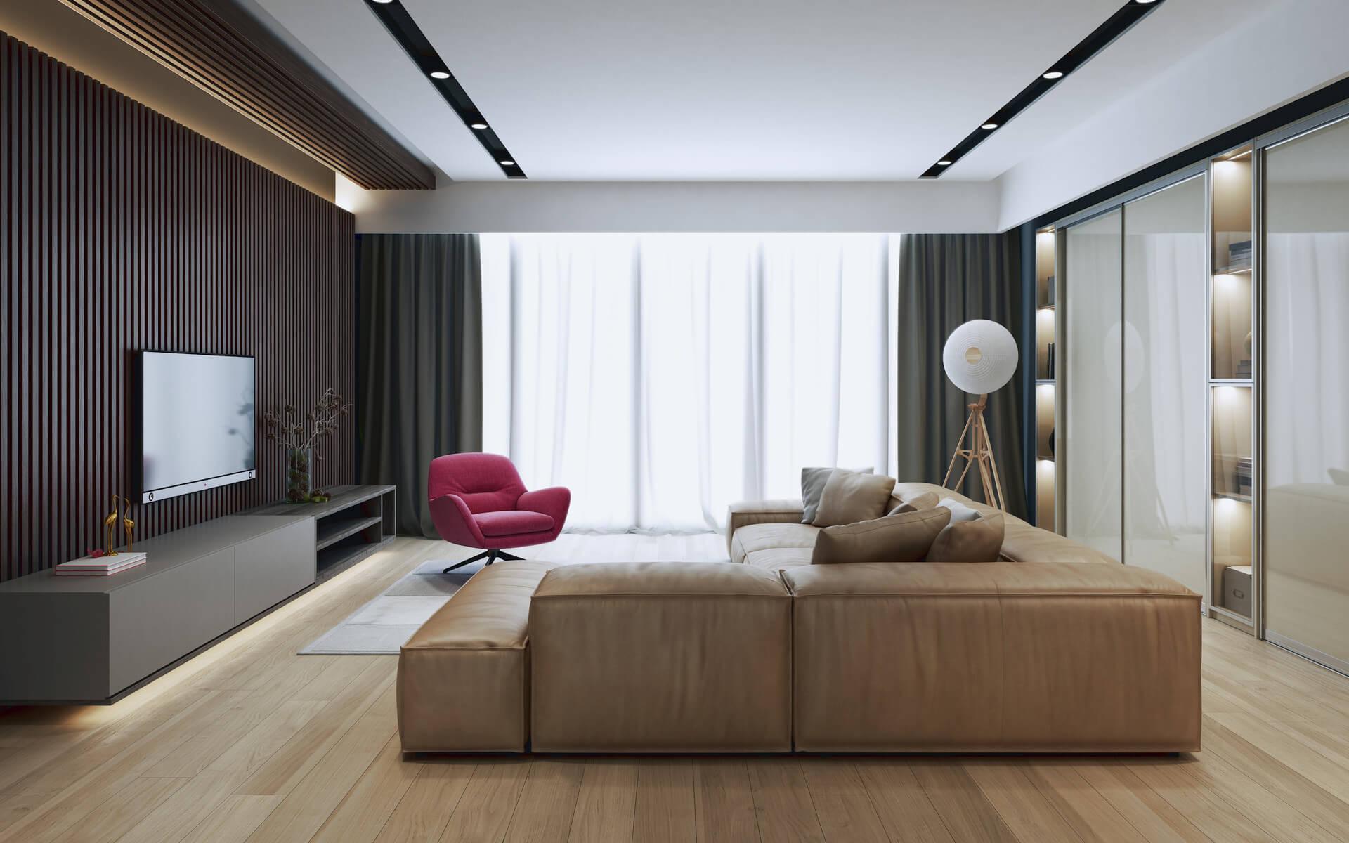 Szafa przesuwna Komandor w salonie