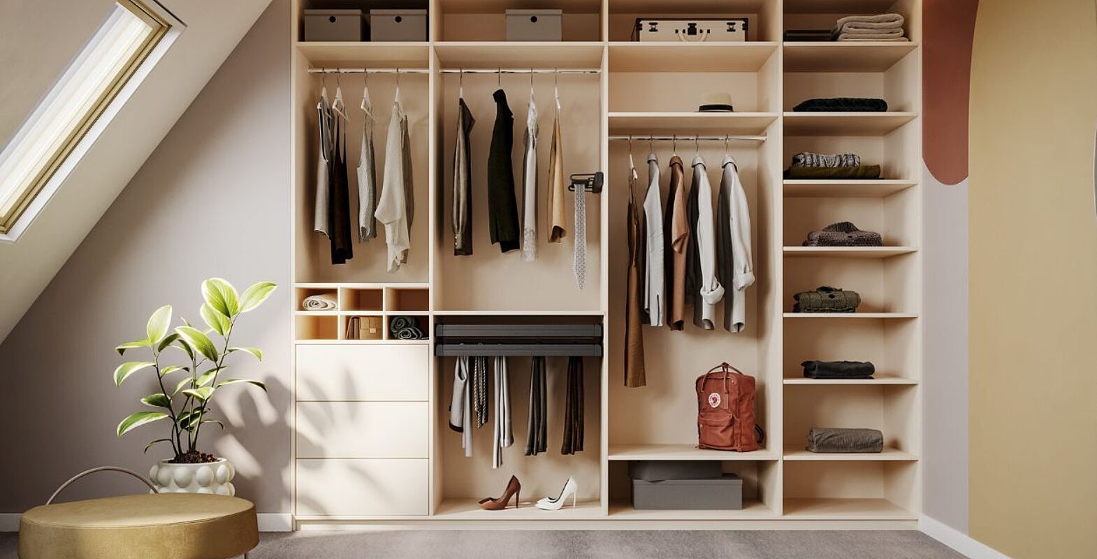 Garderoba plyta poddasze smart