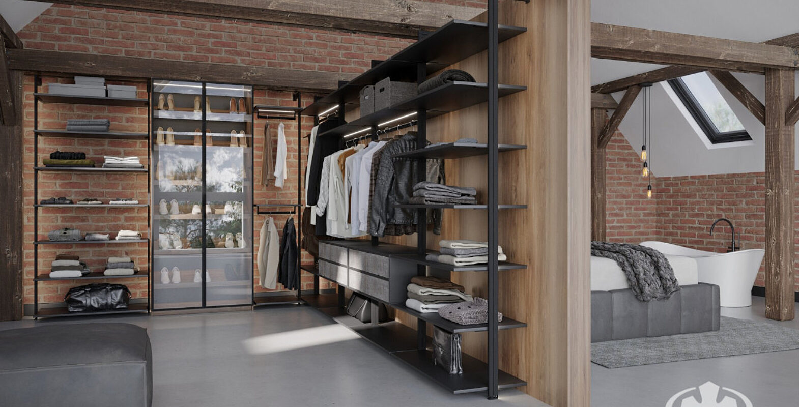 Garderoba pod skosem 4