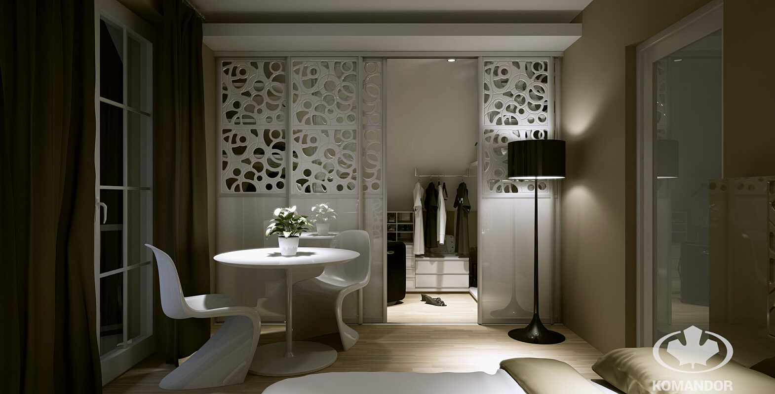 Mala garderoba pod skosem