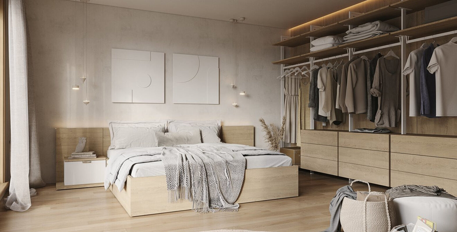 Sypialnia natural neutrality