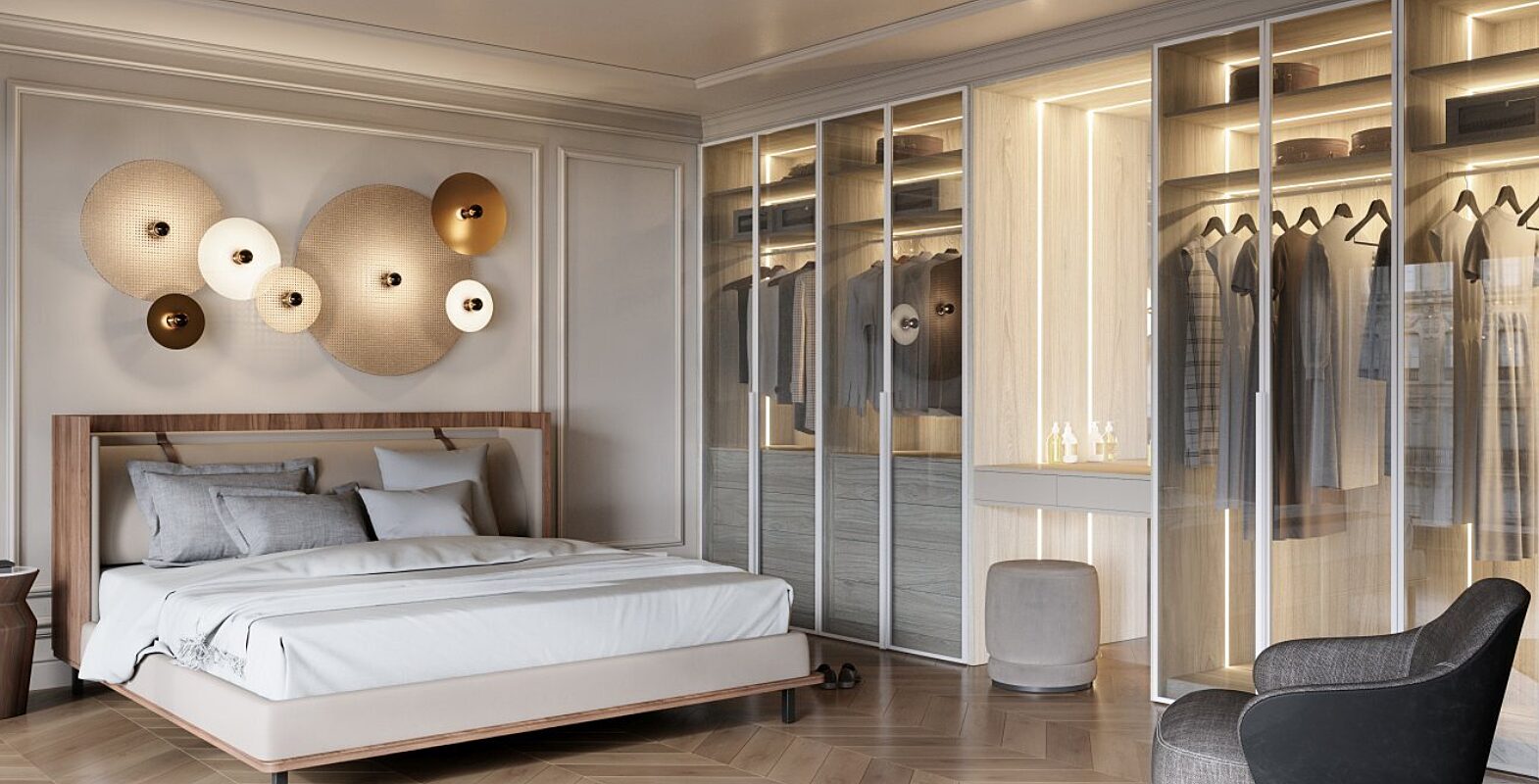 Sypialnia styl modern