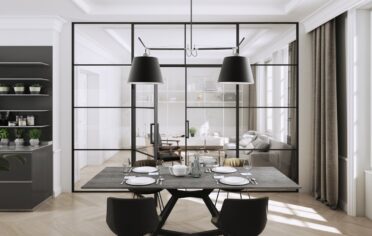 Salon polaczony z jadalnia system lumi 3