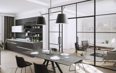 Salon polaczony z jadalnia system lumi 4