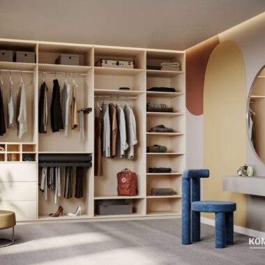 Garderoba plyta z toaletka poddasze smart