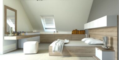 Sypialnia na poddaszu Komandor jasna