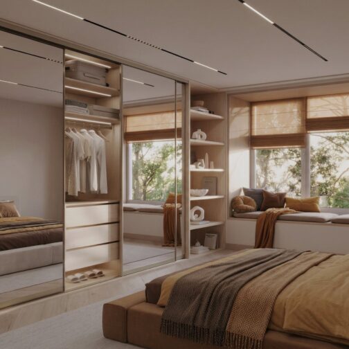 Szafa z lustrem sypialnia