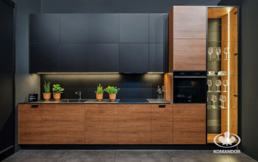 Aranzacja aneks kuchenny z witryna komandor 1