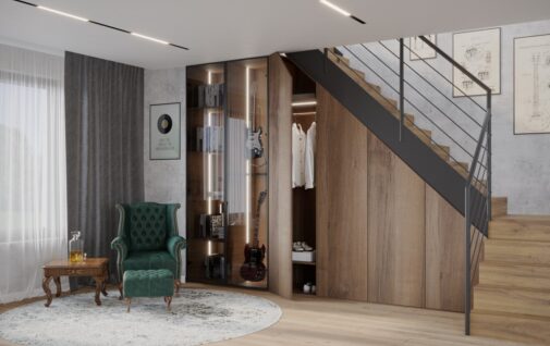 Min SKOSNA UCHYLNA POD SCHODAMI 3