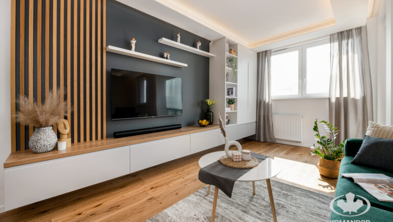 Szafka rtv salon realizacja komandor com