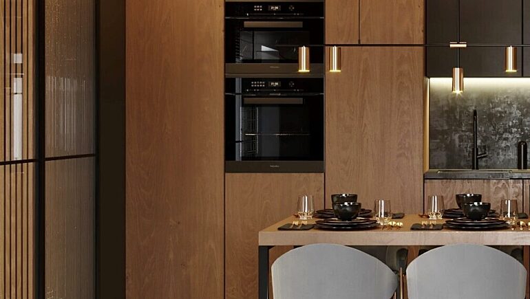 Loftowa kuchnia nawprost