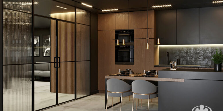 Loftowa kuchnia skosne