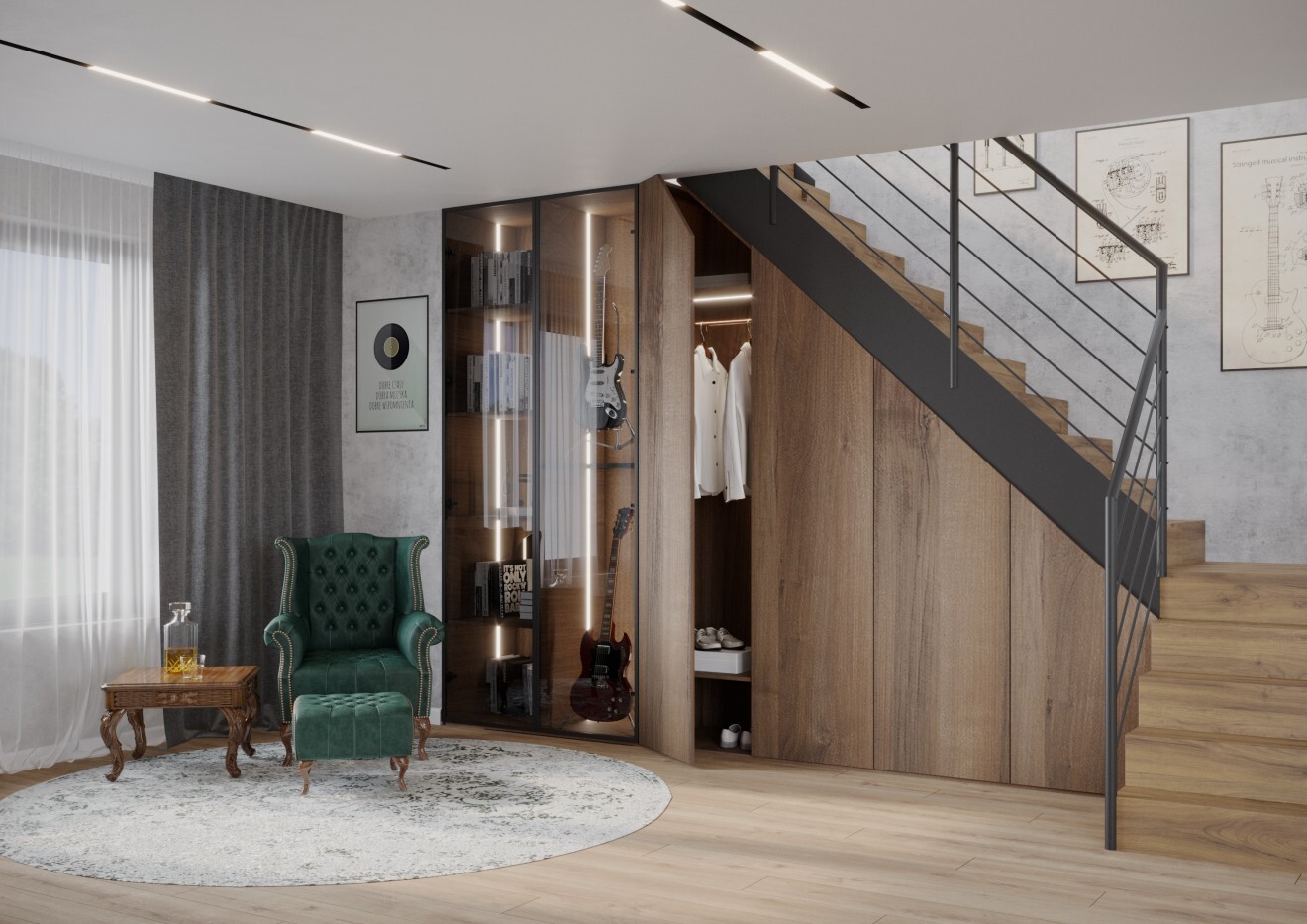 Min SKOSNA UCHYLNA POD SCHODAMI 3