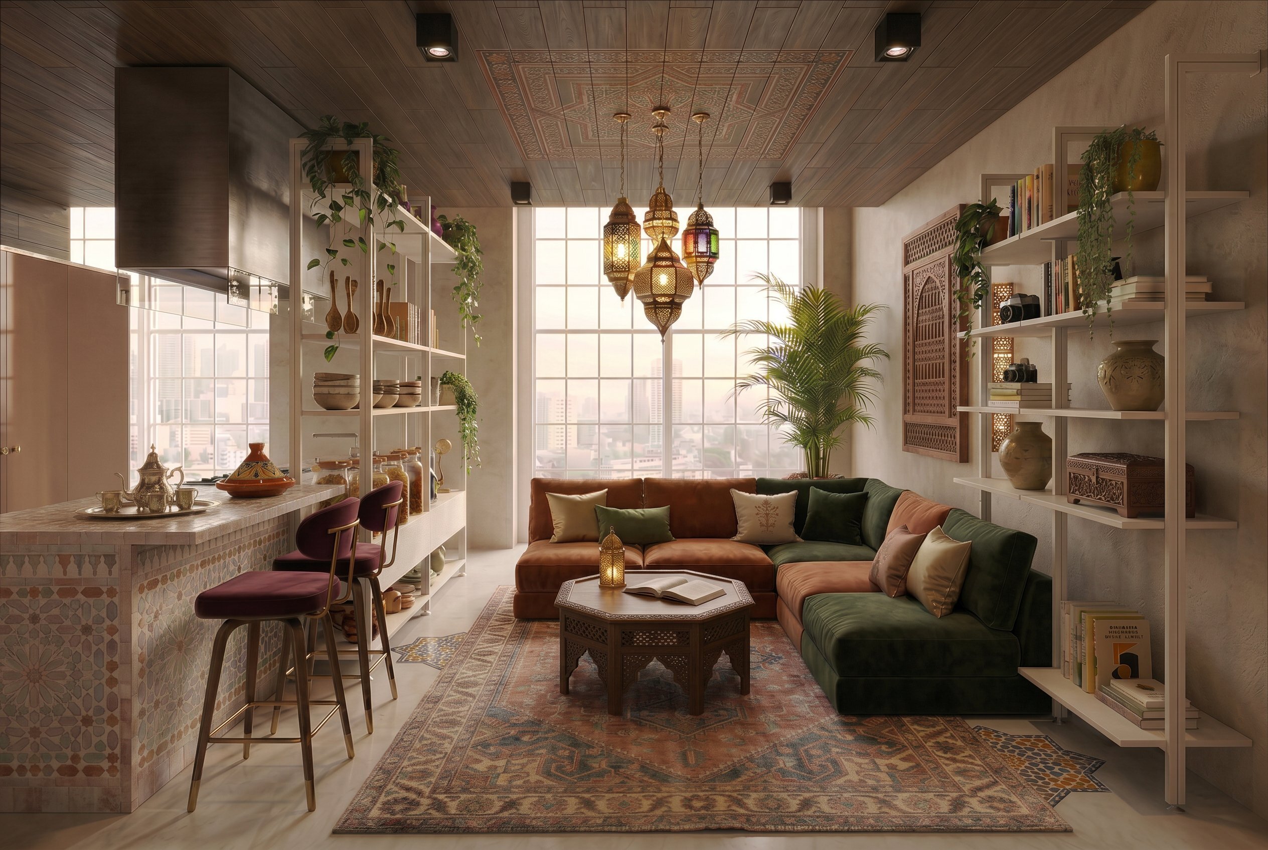 Salon styl marokanski regaly orto sofa komandor