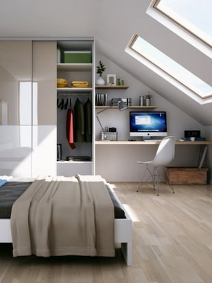 Sypialnia z biurkiem miniaturka