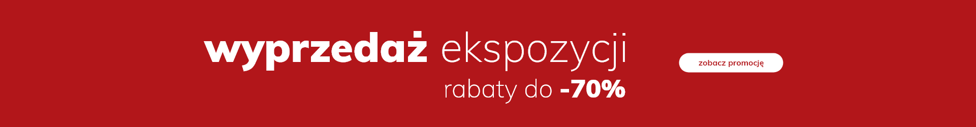 Wyprzedaż ekspozycji