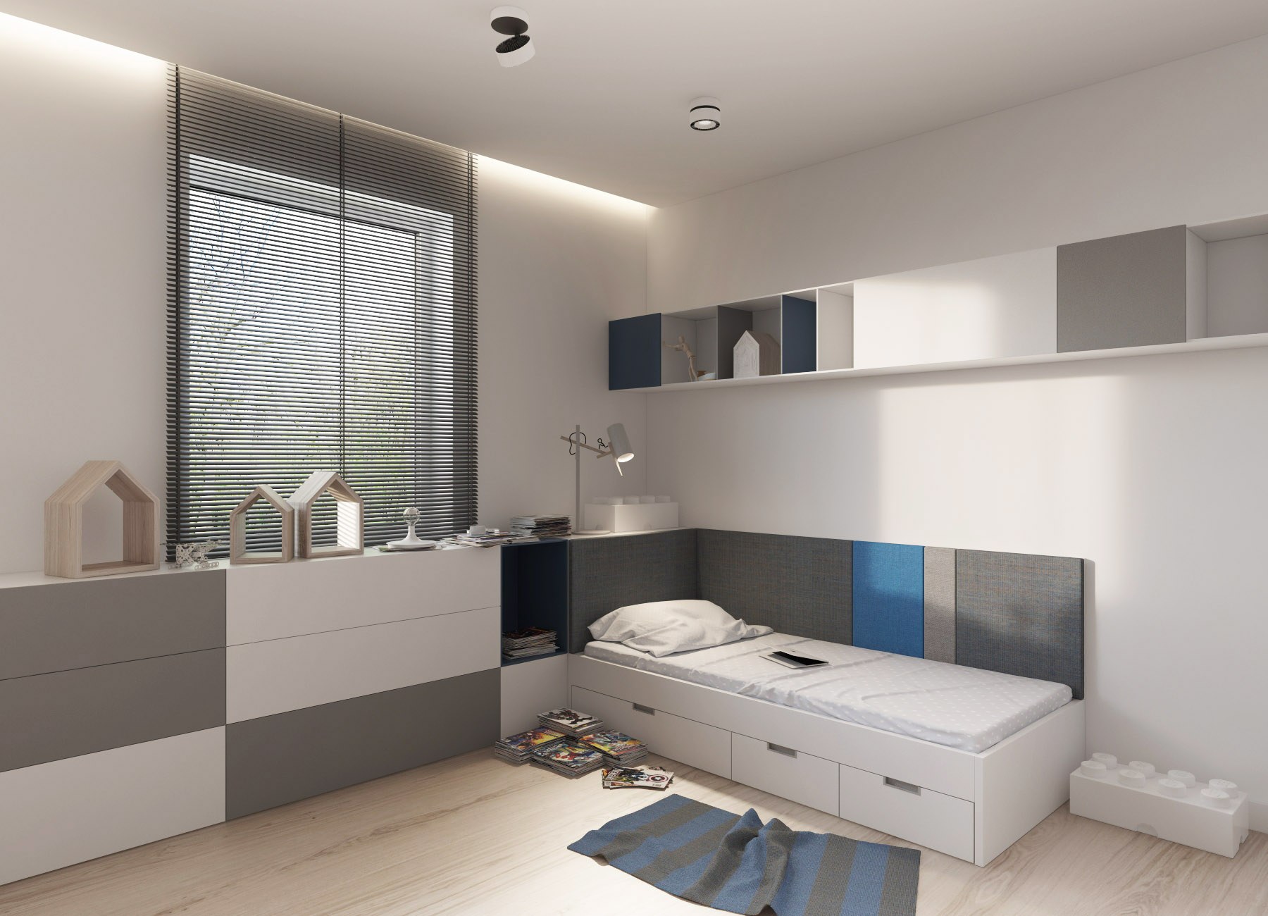 Zestaw mebli six komandor sypialnia